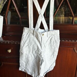 Janie and Jack Gray Kids Overalls perfect for Easter